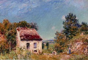 Abandoned House III - Alfred Sisley Oil Painting