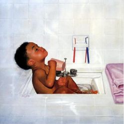 Squeaky Clean - Donald Zolan Oil Painting