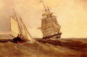 Passing Ships -  William Bradford Oil Painting
