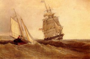 Passing Ships - William Bradford Oil Painting