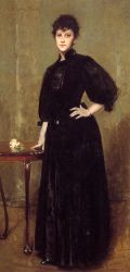 Lady in Black - Oil Painting Reproduction On Canvas