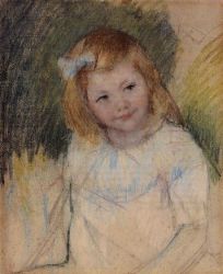 Sara Looking towards the Right -   Mary Cassatt Oil Painting