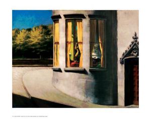 August in the City -   Edward Hopper Oil Painting