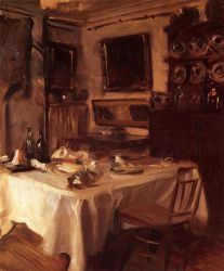 My Dining Room - John Singer Sargent Oil Painting