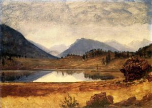 Wind River Country II - Albert Bierstadt Oil Painting