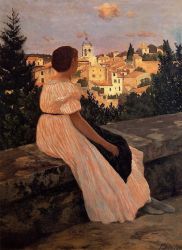 The Pink Dress - Oil Painting Reproduction On Canvas