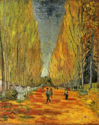 Les Alychamps V - Vincent Van Gogh Oil Painting