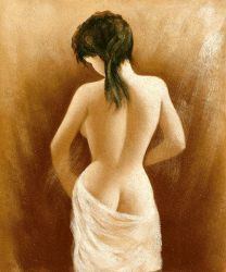 Nude From the Back II - Oil Painting Reproduction On Canvas