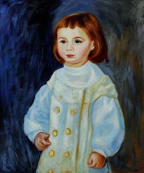 Lucie Berard (Child in White), 1883 - Pierre Auguste Renoir Oil Painting
