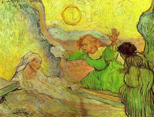 Raising of Lazarus (after Rembrant) -  Vincent Van Gogh Oil Painting