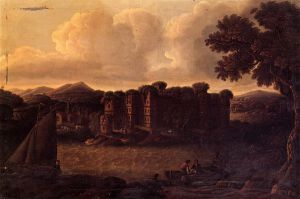 Dansboro Castle, Northumberland - Robert Salmon Oil Painting
