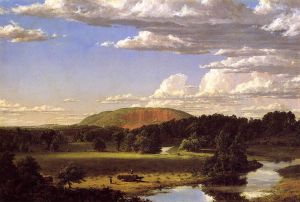 West Rock, New Haven - Frederic Edwin Church Oil Painting