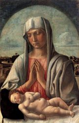 Madonna and Child V - Giovanni Bellini Oil Painting