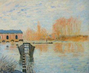 The Marly Machine and the Dam - Oil Painting Reproduction On Canvas