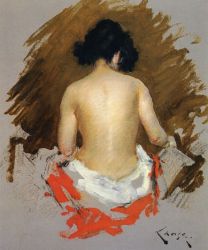 Nude -  William Merritt Chase Oil Painting