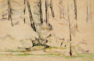 Into the Woods -  Paul Cezanne Oil Painting