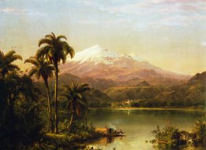 Tamaca Palms -  Frederic Edwin Church Oil Painting