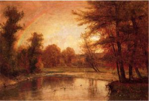 The Rainbow -  Thomas Worthington Whittredge Oil Painting