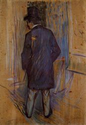 Monsieur Louis Pascal from the Rear -   Henri De Toulouse-Lautrec Oil Painting