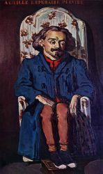 Portrait of the Painter, Achille Emperaire -  Paul Cezanne Oil Painting