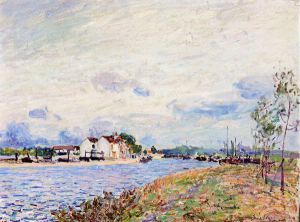 The Mouth of the Loing at Saint-Mammes - Oil Painting Reproduction On Canvas
