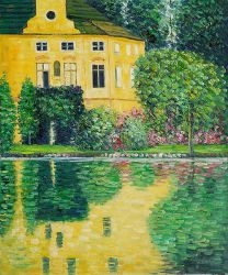 Schloss Kammer on Attersee - Oil Painting Reproduction On Canvas