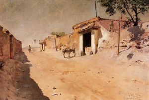 Spanish Village - William Merritt Chase Oil Painting