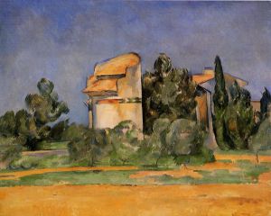 The Pigeon Tower at Bellevue -  Paul Cezanne Oil Painting