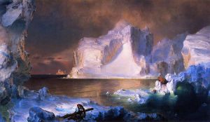 The Icebergs -   Frederic Edwin Church Oil Painting