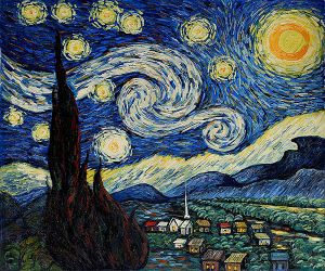 Starry Night II -  Vincent Van Gogh Oil Painting