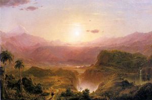 The Andes of Ecuador II -   Frederic Edwin Church Oil Painting