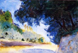 Landscape, Olive Trees, Corfu -   John Singer Sargent Oil Painting