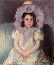 Margot in White - Mary Cassatt Oil Painting