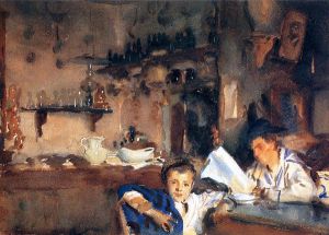 Venetian Interior II - John Singer Sargent Oil Painting