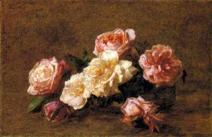 Roses 12 -   Henri Fantin-Latour Oil Painting