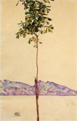 Little Tree - Egon Schiele Oil Painting