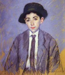 Portrait of Charles Dikran Kelekian at Age 12 - Mary Cassatt Oil Painting