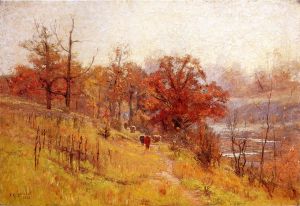 November's Harmony - Theodore Clement Steele Oil Painting