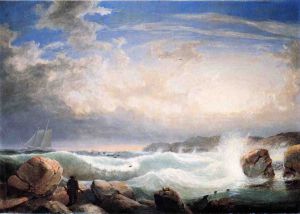 Rafe's Chasm, Gloucester, Massachusetts - Robert Salmon Oil Painting