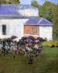 Yerres, Part of the South Facade of the 'Casin' - Gustave Caillebotte Oil Painting