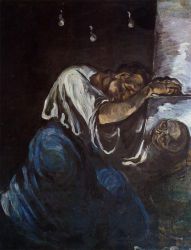 Sorrow -  Paul Cezanne Oil Painting