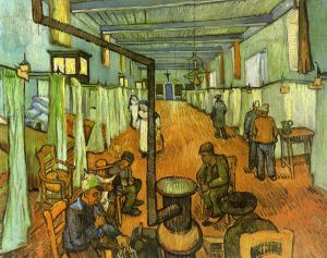 Ward in the Hospital at Arles -   Vincent Van Gogh Oil Painting