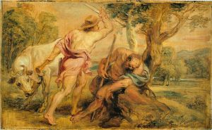 Mercury and Argus II -   Peter Paul Rubens oil painting