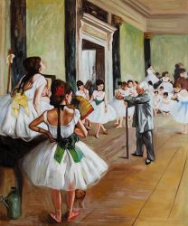 The Dance Class II - Edgar Degas Oil Painting