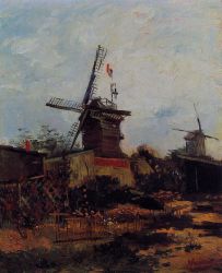 Le Moulin de Blute-Fin - Vincent Van Gogh Oil Painting