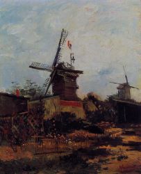 Le Moulin de Blute-Fin -  Vincent Van Gogh Oil Painting