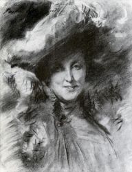 Mrs. Charles Hunter - Oil Painting Reproduction On Canvas