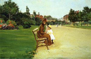 The Park II -  William Merritt Chase Oil Painting