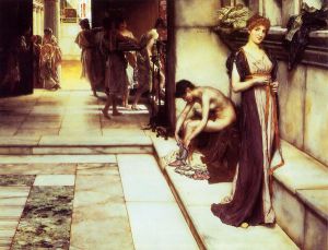 The Apodyterium - Sir Lawrence Alma-Tadema Oil Painting,