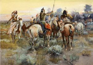 The Truce -  Charles Marion Russell Oil Painting